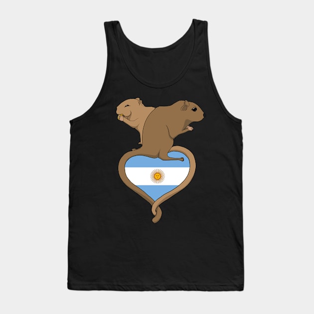 Gerbil Argentina (light) Tank Top by RampArt